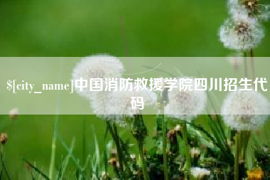 太原中国消防救援学院四川招生代码