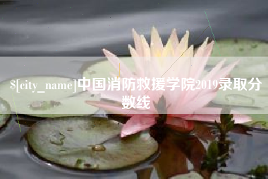 太原中国消防救援学院2019录取分数线