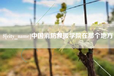 太原中国消防救援学院在那个地方