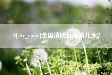 太原全国消防日是第几天？