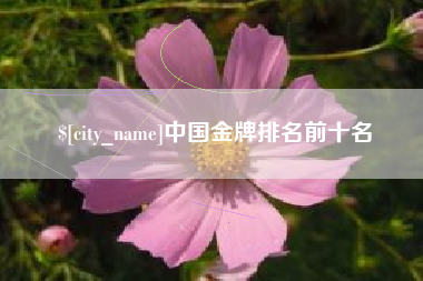 太原中国金牌排名前十名