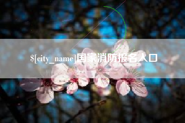 太原国家消防报名入口