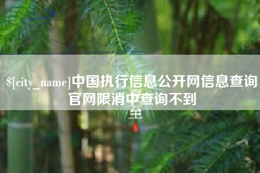太原中国执行信息公开网信息查询官网限消中查询不到