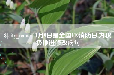 太原11月9日是全国119消防日,为积极推进修改病句