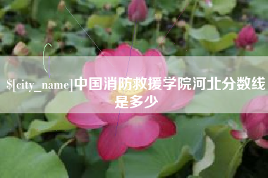 太原中国消防救援学院河北分数线是多少