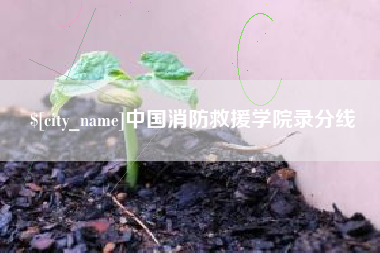 太原中国消防救援学院录分线