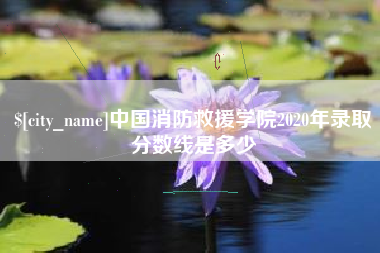 太原中国消防救援学院2020年录取分数线是多少