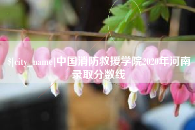 太原中国消防救援学院2020年河南录取分数线