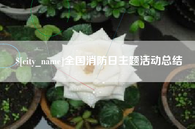 太原全国消防日主题活动总结