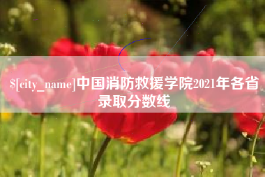 太原中国消防救援学院2021年各省录取分数线