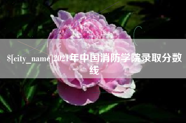 太原2021年中国消防学院录取分数线