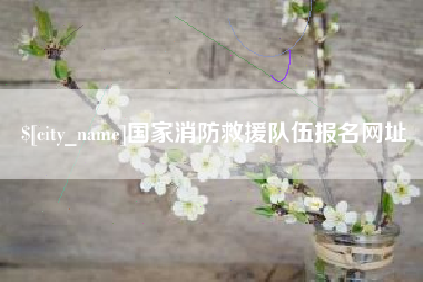 太原国家消防救援队伍报名网址