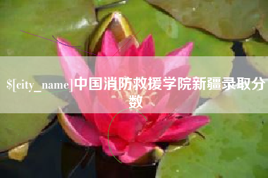 太原中国消防救援学院新疆录取分数