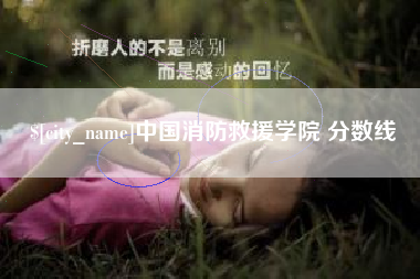 太原中国消防救援学院 分数线