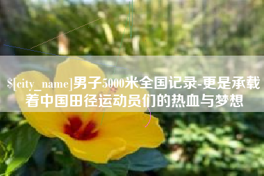 太原男子5000米全国记录-更是承载着中国田径运动员们的热血与梦想