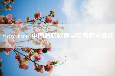 太原中国消防救援学院官网分数线