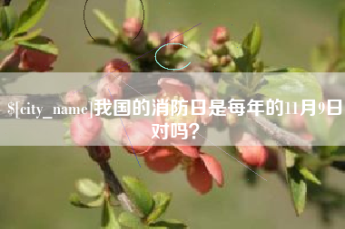 太原我国的消防日是每年的11月9日对吗？