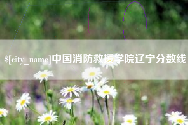 太原中国消防救援学院辽宁分数线