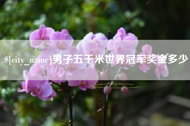 太原男子五千米世界冠军奖金多少