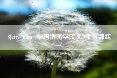 太原中国消防学院2024年分数线