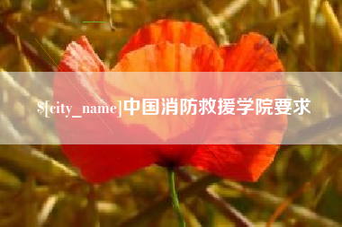 太原中国消防救援学院要求