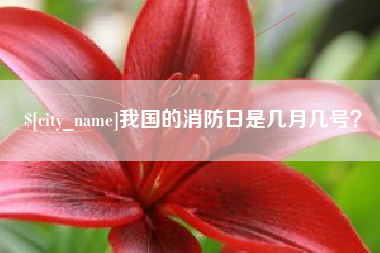 太原我国的消防日是几月几号？