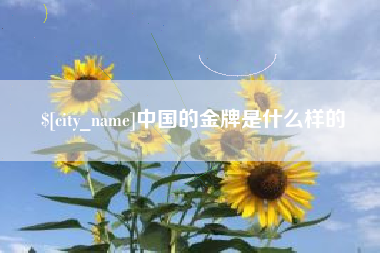 太原中国的金牌是什么样的